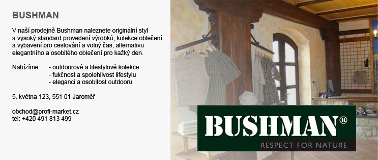 Bushman - značkové oblečení pro volný čas